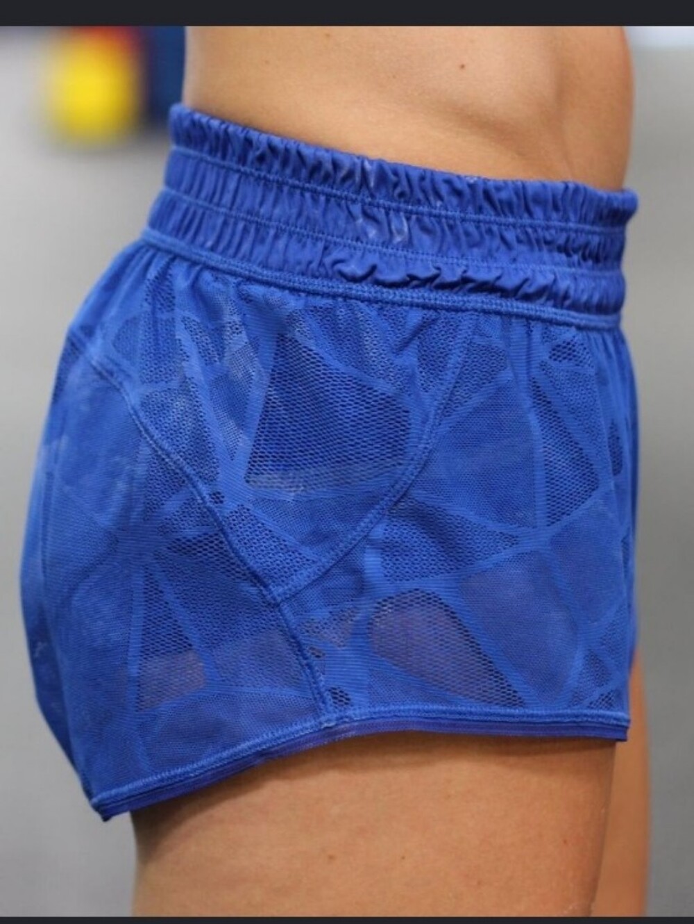 Lululemon Harbor Blue Mesh Athletic Shorts Size Size 10 - Picture 7 of 7
